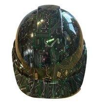 Load image into Gallery viewer, Hard Hat Ridgeline Cap Style Custom Chrome Circuit Board