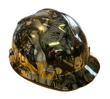 Load image into Gallery viewer, Hard Hat MSA V-Gard Cap Style Custom Chrome Naughty Boy