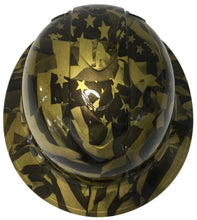 Load image into Gallery viewer, Dipped Custom Hard Hat Ridgeline Full Brim Metallic Gold Midnight American Flags