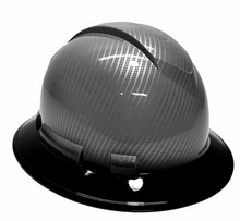 Load image into Gallery viewer, Custom Hydro Dipped Hard Hat Ridgeline Ful Brim Silver Carbon Fiber B Brim