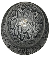Load image into Gallery viewer, Hydro Dipped Hard Hat Ridgeline Full Brim Custom Light Gray Snake Skin
