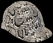 Load image into Gallery viewer, Hydro Dipped Hard Hat Ridgeline Cap Style Custom White Snakeskin