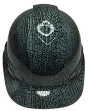 Load image into Gallery viewer, Hydro Dipped Hard Hat Ridgeline Cap Style Custom Slate Gray Gator Skin