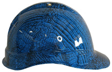 Load image into Gallery viewer, Hydro Dipped Hard Hat Ridgeline Cap Style Custom Light Blue Gator Skin