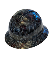 Load image into Gallery viewer, Custom Hydro Dipped Ridgeline Full Brim Carbon Fiber American Flags Ops Gloss