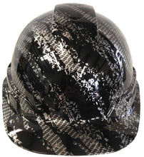 Load image into Gallery viewer, Hydro Dipped Custom Hard Hat Ridgeline Cap Style Carbon Fiber Marble Splash