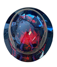 Load image into Gallery viewer, Hydro Dip Red Flaming Skulls DAX Fiber HDF-15 Full Brim Hard Hat