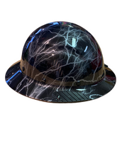 Load image into Gallery viewer, Custom Silver Lightning Lift DAX Carbon Fiber HDC-15KG FB Hard Hat