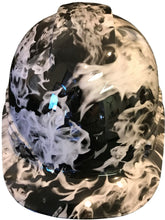 Load image into Gallery viewer, Hydro Dipped Hard Hat Ridgeline Cap Style Custom White Flame
