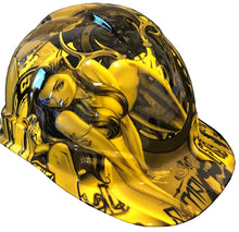 Load image into Gallery viewer, Hydro Dipped Hard Hat Ridgeline Cap Style Custom Yellow Fantasy Chic