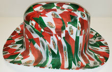 Load image into Gallery viewer, Mexican Flag Custom Western Outlaw Hard Hat Cowboy Hat