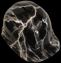 Load image into Gallery viewer, Hydro Dipped Hard Hat Ridgeline Cap Style Custom White Lightning