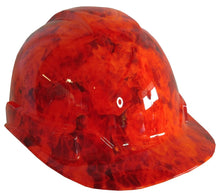 Load image into Gallery viewer, Hydro Dipped Hard Hat Ridgeline Cap Style HiVis Orange Fire