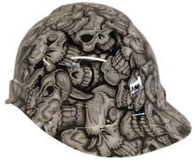 Load image into Gallery viewer, Hydro Dipped Hard Hat Ridgeline Cap Style Custom White Insanity Skull
