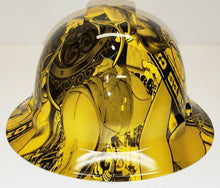 Load image into Gallery viewer, Hydro Dip Yellow Wonder Woman Full Brim Pyramex Ridgeline Hard Hat