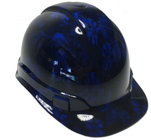 Load image into Gallery viewer, Hydro Dipped Hard Hat Ridgeline Cap Style Custom Dark Blue Hades Skulls
