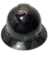 Load image into Gallery viewer, HydroDipped Hard Hat Ridgeline Vented FB Dipped Carbon Fiber Camo