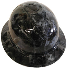 Load image into Gallery viewer, Hydro Dipped Hard Hat Ridgeline Full Brim Custom Slate Gray Turbos & Piston