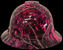 Load image into Gallery viewer, Hydro Dipped Hard Hat Ridgeline Full Brim Custom Muddy Girl Camo