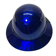 Load image into Gallery viewer, Custom Blue Kandy Negative Insanity Skulls Lift DAX Carbon Fiber FB Hard Hat