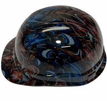 Load image into Gallery viewer, Hard Hat Ridgeline Hydro Dipped Cap Style Custom Pinstripe Skulls Colored