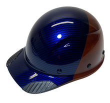 Load image into Gallery viewer, Hydro Dip Lift DAX Fiber Resin Cap Style 1/2 Carbon Fiber Dipped Kandy Blue