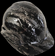 Load image into Gallery viewer, Hydro Dipped Custom Hard Hat Ridgeline Cap Style Carbon Fiber Marble Splash