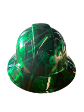 Load image into Gallery viewer, Hard Hat Ridgeline Full Brim Custom Kandy Green Reaper Hydro Dipped