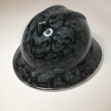 Load image into Gallery viewer, Hydro Dipped Custom Hard Hat MSA Full Brim Grey Insanity With Chrome EdgeGard