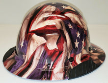 Load image into Gallery viewer, Custom Hydro Dip Respect Flags Lift DAX Fiber HDF-15WG Full Brim Hard Hat