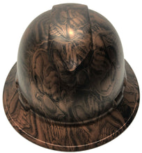 Load image into Gallery viewer, Custom Hydro Dipped Hard Hat Ridgeline Full Brim Copper Metallic Boss Skulls