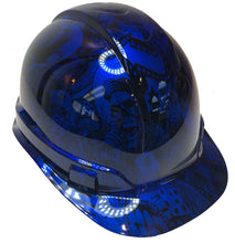 Load image into Gallery viewer, Custom Hydro Dipped Hard Hat Ridgeline Cap Style Kandy Blue Gambler