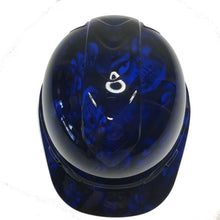 Load image into Gallery viewer, Hydro Dipped Hard Hat Ridgeline Cap Style Custom Dark Blue Hades Skulls