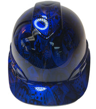 Load image into Gallery viewer, Custom Hydro Dipped Hard Hat Ridgeline Cap Style Kandy Blue Gambler