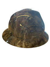 Load image into Gallery viewer, Custom Hard Hat True Timber Kanati Camo Hydro Dipped Full Brim MSA Gloss