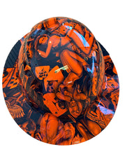 Load image into Gallery viewer, Hydro Dip HiVis Orange Naughty Boy Lift DAX Fiber HDF-15 Full Brim Hard Hat