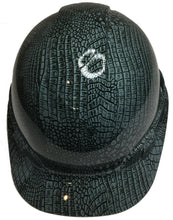 Load image into Gallery viewer, Hydro Dipped Hard Hat Ridgeline Cap Style Custom Slate Gray Gator Skin