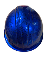 Load image into Gallery viewer, Hydro Dipped Hard Hat Ridgeline Full Brim Custom Kandy Blue Bandana