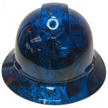 Load image into Gallery viewer, Hydro Dipped Hard Hat Ridgeline Full Brim Custom Light Blue Kandy Gambler