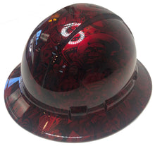 Load image into Gallery viewer, Hydro Dipped Hard Hat Ridgeline Full Brim Custom Red Kandy Gambler
