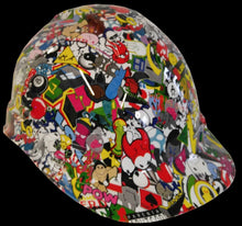 Load image into Gallery viewer, Hydro Dipped Hard Hat Ridgeline Cap Style Custom Sticker Bomb