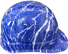 Load image into Gallery viewer, Hydro Dipped Hard Hat Ridgeline Cap Style Custom Dark Blue Marble