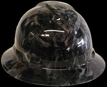 Load image into Gallery viewer, Hydro Dipped Hard Hat High Gloss Full Brim Grey Turbos & Pistons