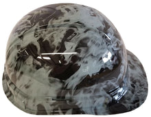 Load image into Gallery viewer, Hydro Dipped Hard Hat Ridgeline Cap Style Custom Light Gray Flames
