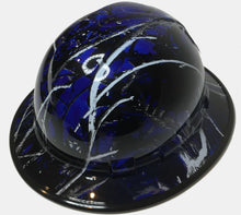 Load image into Gallery viewer, Hydro Dipped Hard Hat Ridgeline Full Brim Custom Blue Muddy Girl Camo