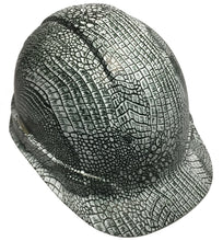 Load image into Gallery viewer, Hydro Dipped Hard Hat Ridgeline Cap Style Custom White Gator Skin