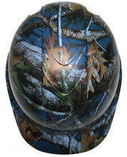 Load image into Gallery viewer, Hydro Dipped Hard Hat Ridgeline Cap Style Custom Light Blue Vista Camo