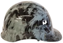 Load image into Gallery viewer, Hydro Dipped Hard Hat Ridgeline Cap Style Custom Light Gray Flames