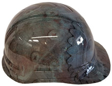 Load image into Gallery viewer, Hydro Dipped Hard Hat Ridgeline Cap Style Custom Steam Punk