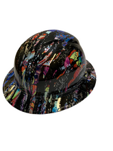Load image into Gallery viewer, Hydro Dipped Hard Hat Ridgeline Full Brim Custom Colored Graffiti Splash